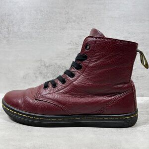 Dr Martens Leyton Lace Up Boots - Women's Size 7 - Red